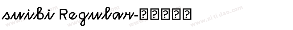 suibi Regular字体转换